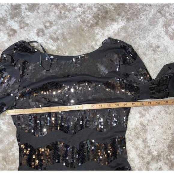 As U Wish Dress Black Night Out Dress Length: Mid-Length SZ SM bodycon - Picture 9 of 10